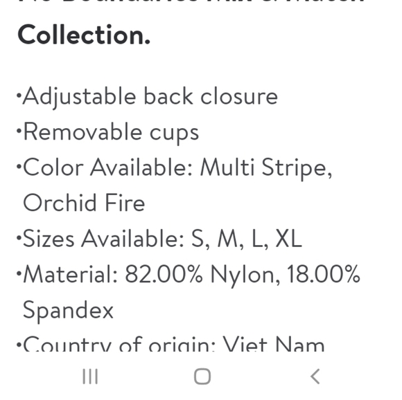 Junior's Striped Bikini Top - Picture 5 of 5